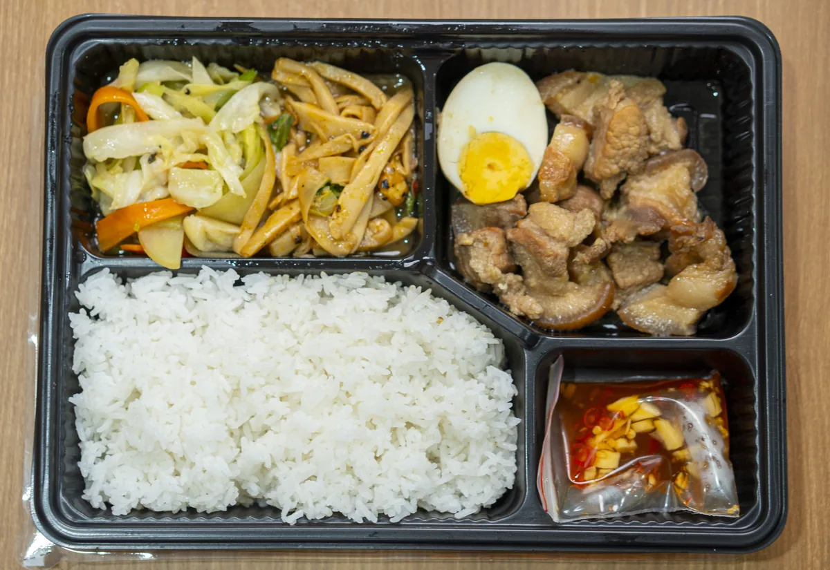 Rice with Braised Pork & Quail Eggs